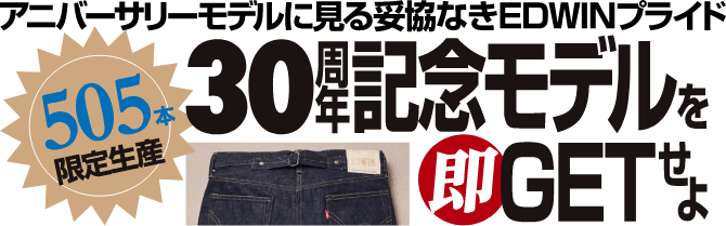 30周年記念モデルを即GETせよ