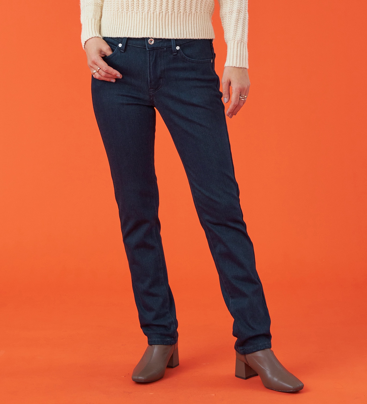 期間限定SALE】EDWIN LADIES 『裏起毛であったかい。』BODY FIRE