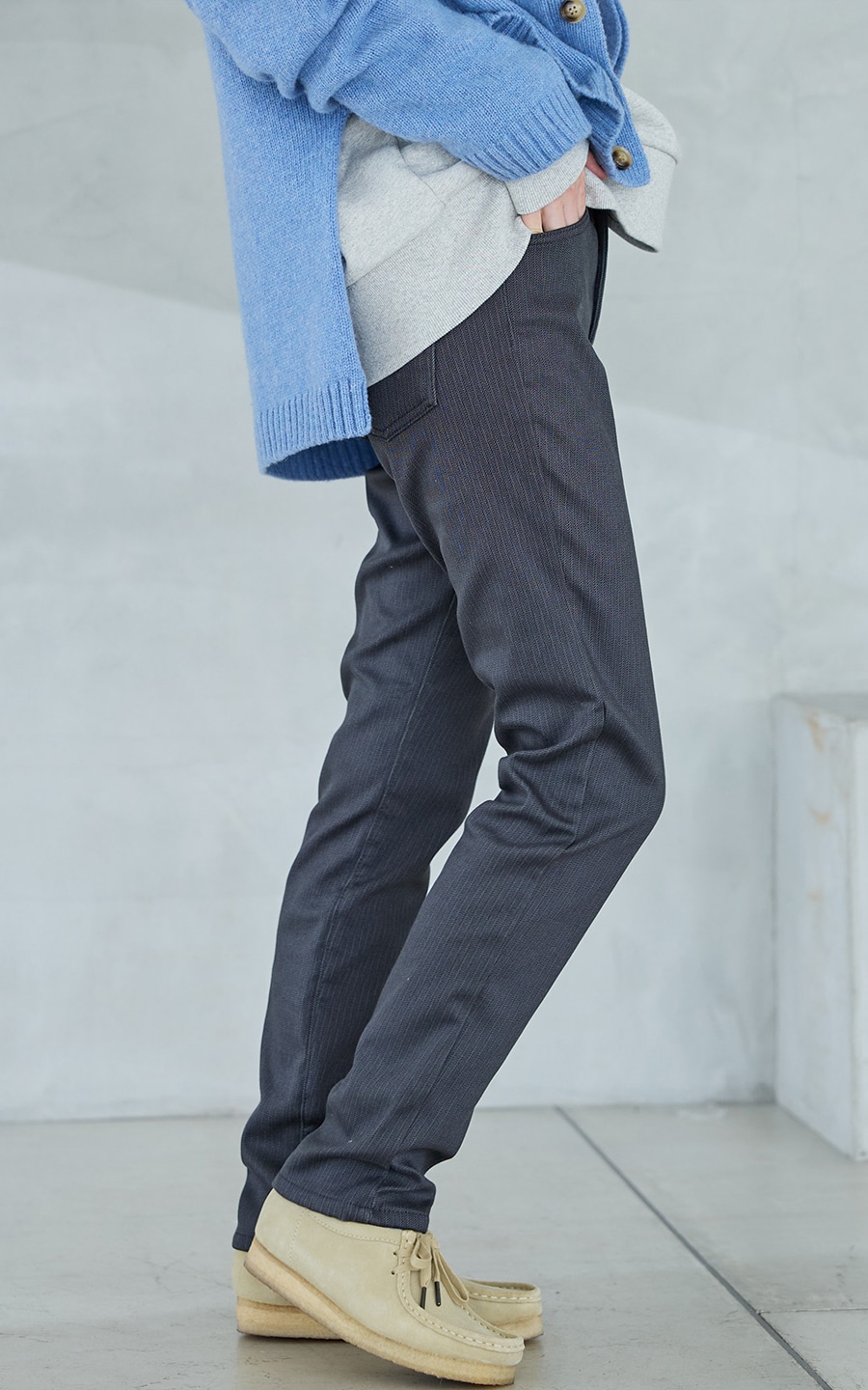 BODY FIREゆったりストレートデニムパンツ