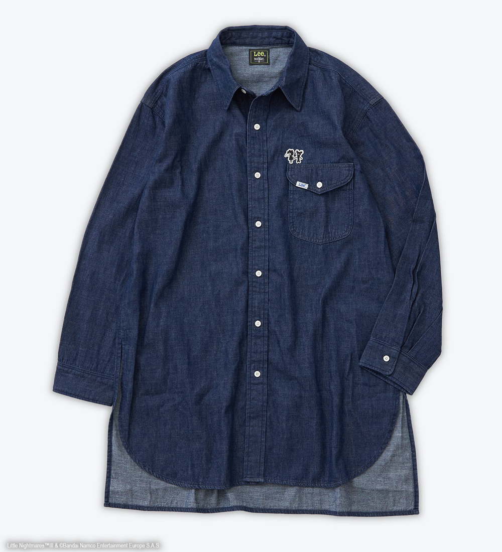 [LITTLE NIGHTMARES 3 × Lee] Long Denim Shirts