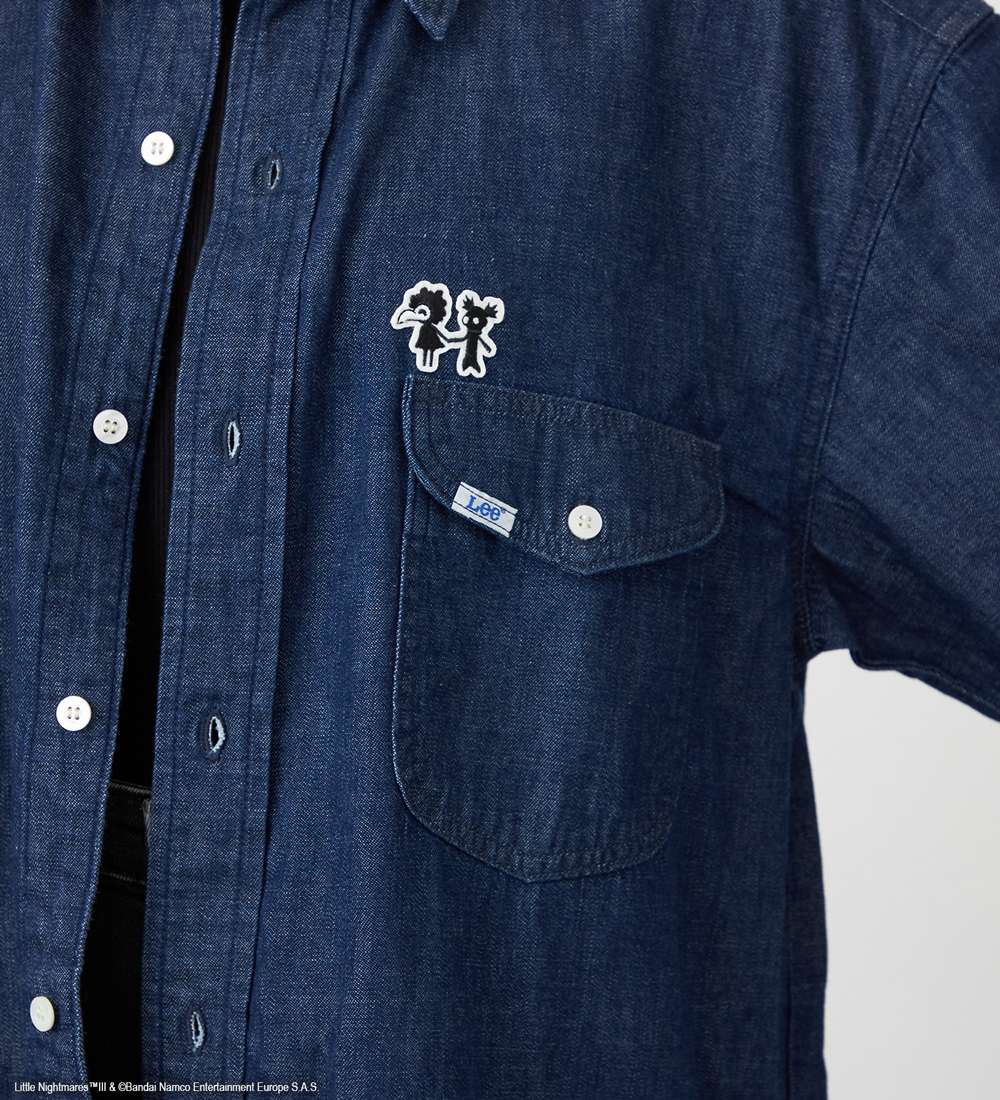 [LITTLE NIGHTMARES 3 × Lee] Long Denim Shirts