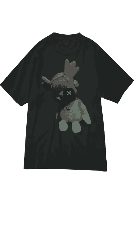 [LITTLE NIGHTMARES 3 × Lee] Print T shirts -ALONE doll-